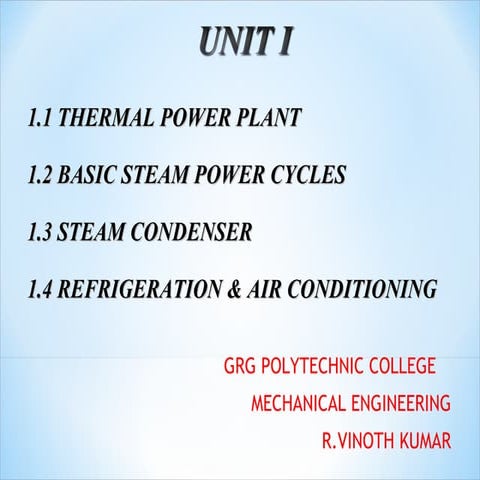 Unit i | PPT