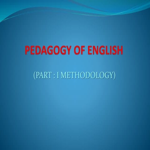 Aims and Objectives of Teaching English