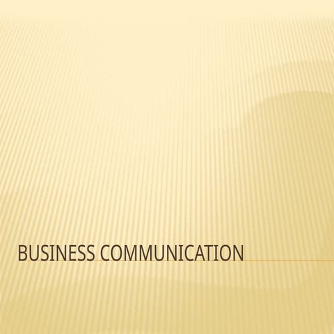 Unit I.pptx business communication unit 1