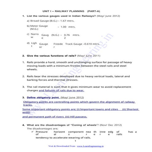 UNIT I.doc Railway Airport Harbor and Docks