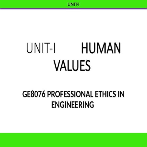 Professional Ethics in Engineering UNIT I.ppt
