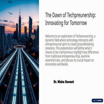 Technopreneurship Development: basics of idea, innovation and creativity