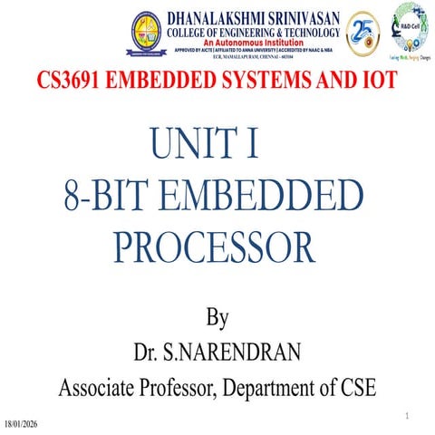 What is an Embedded System? An embedded system is a special | PPTX