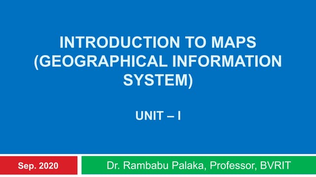 Introduction to Maps