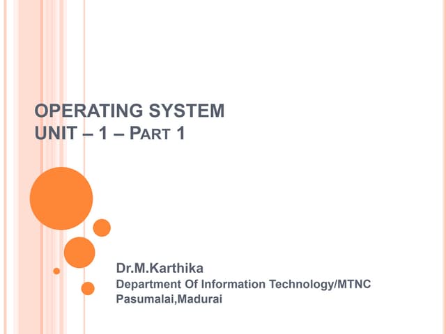 UNIT I - Part 1.pptx