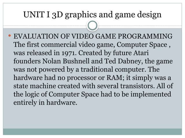 1 UNIT I 3D graphics and game design.pptx