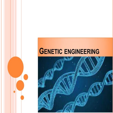 Basic principal of genetic engineering 
