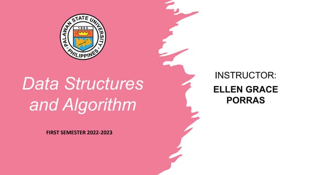 Unit I Data Structure And Algorithms Notes Ppt Unit I Data Structure And Algorithms Notes Ppt