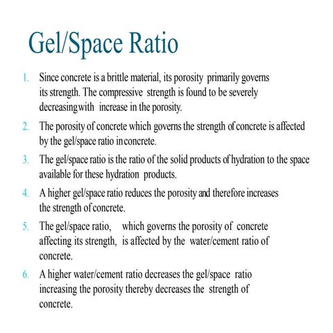 Unit i gel space ratio rpa