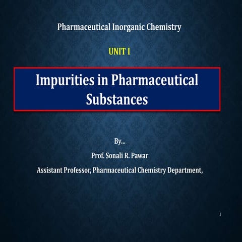 UNIT I_History of pharmacopoeia and limit test