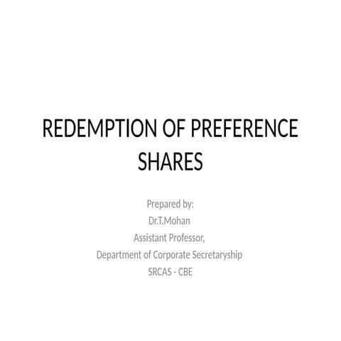 Corp Acc Redumption of Shares Unit ii.pptx