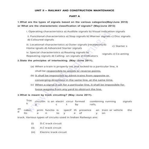 UNIT II.doc Railway Airport DOcks and Harbor Engineering