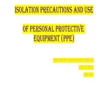 UNIT II INFECTION CONTROL SEMESTER UNIT 2