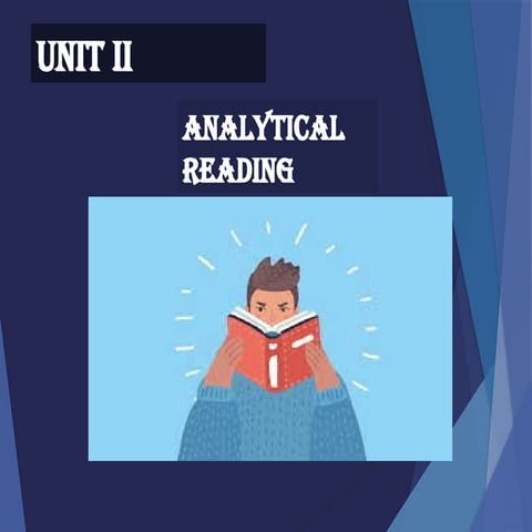 Analytical Reading SEMISTER 4.pptx for gbsn 4 | PPTX