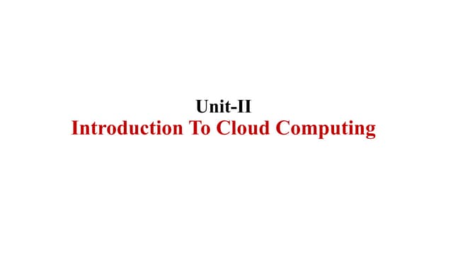Unit II CC .pptx hello sirf this is Utkarsh mi