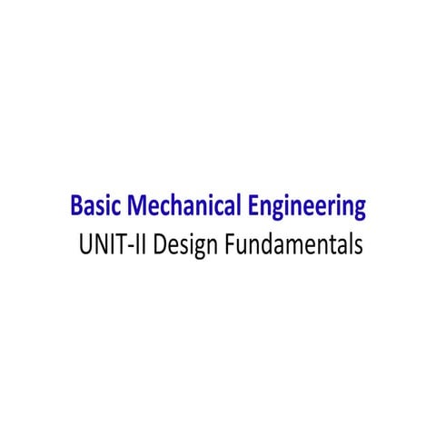 Unit ii design and mechanism