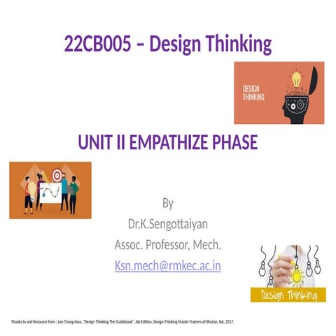 Design thinking UNIT II DT.pptx presentation