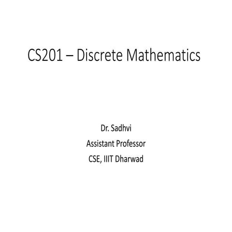 Unit III - 1 Discrerte maths and its applciation