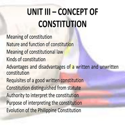 Unit III History | PPTX | Law