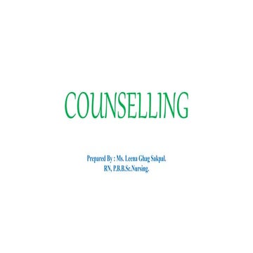 Counselling