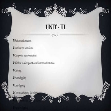 UNIT-III | PPT