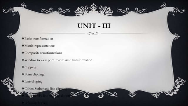 UNIT-III