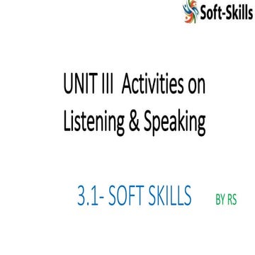 UNIT III 3.1 Soft skills RS.ppt