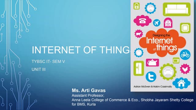 Internet of Things, TYBSC IT, Semester 5, Unit III