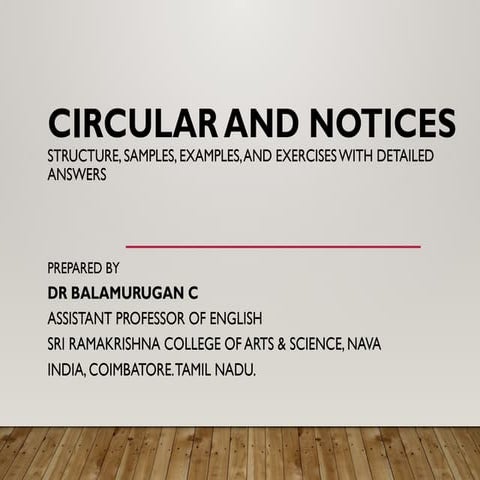 Comprehensive Guide to Circulars and Notices: Formats, Examples, and ...
