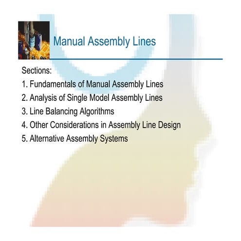 Manual Assembly Lines