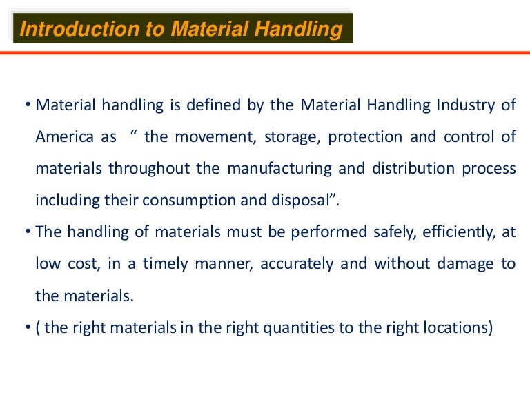 material handling systems