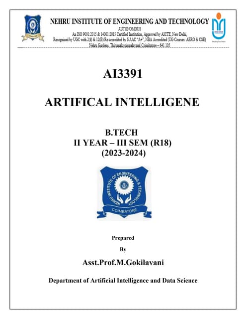 Ai3391 Artificial Intelligence Unit Iii Notes Merged Pdf Ai3391 Artificial Intelligence Unit Iii Notes Merged Pdf