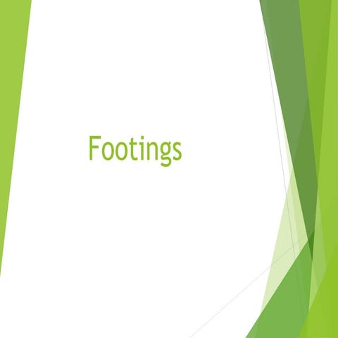 Unit III_Types of Footings and design considerations