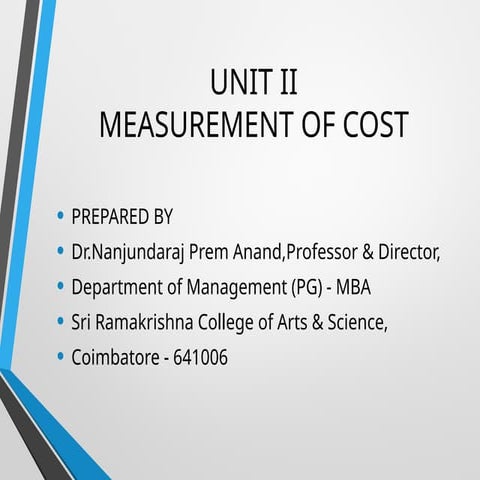 Cost Functions | PPT
