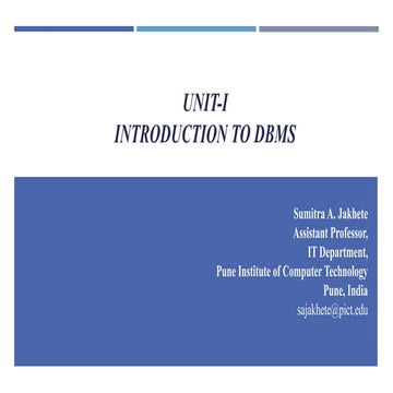 Introduction to DBMS and Basic Terminology | PDF