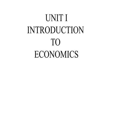 Unit i introduction to engineering economics.