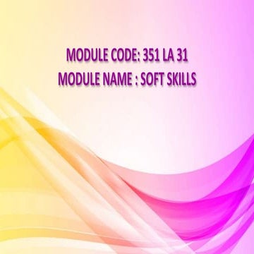 UNIT II ppt- 351 LA 31- Soft skills.pptx