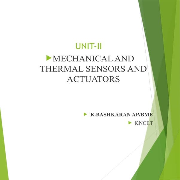 UNIT II Sensors and Actuators sample.pptx