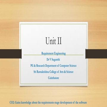 Requirements Engineering Software Engineering | PPTX