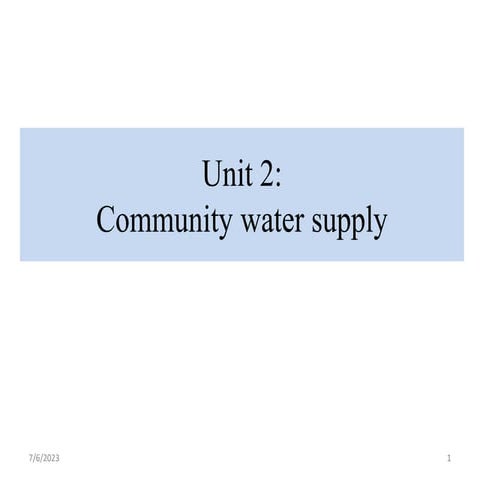 Unit II Water supply.pptx