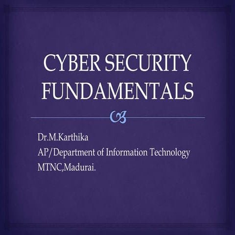 Cyber Security Unit I Part -I.pptx