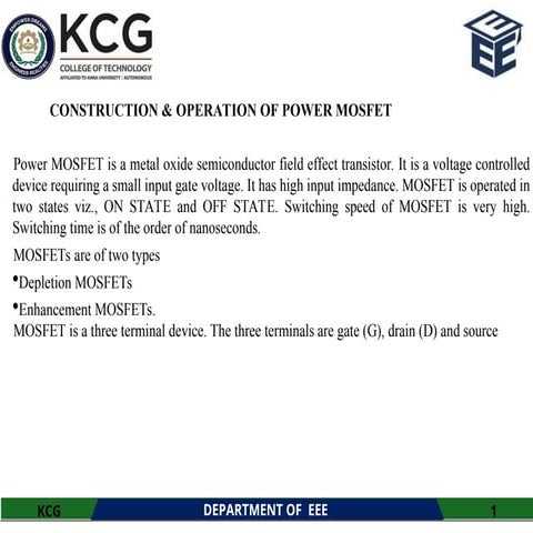 UNIT I POWER SEMI  CONDUCTOR DEVICES.ppt