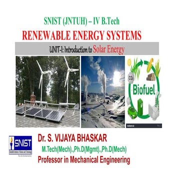 Solar Energy - Introduction