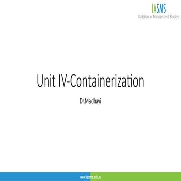 Containerization 2019 | PPTX