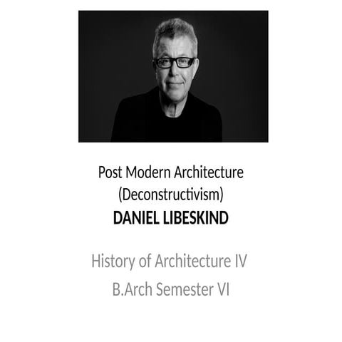 Jews museum ।। Daniel libeskind।। Deconstructivism | PPTX