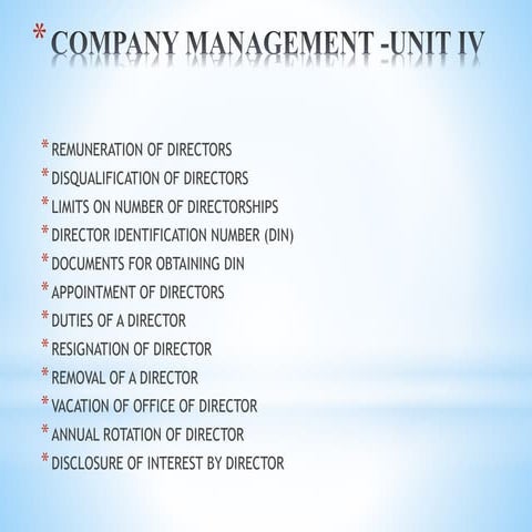 Unit IV-II.pptx-resignation of a director