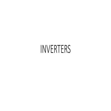 Unit iv inverters