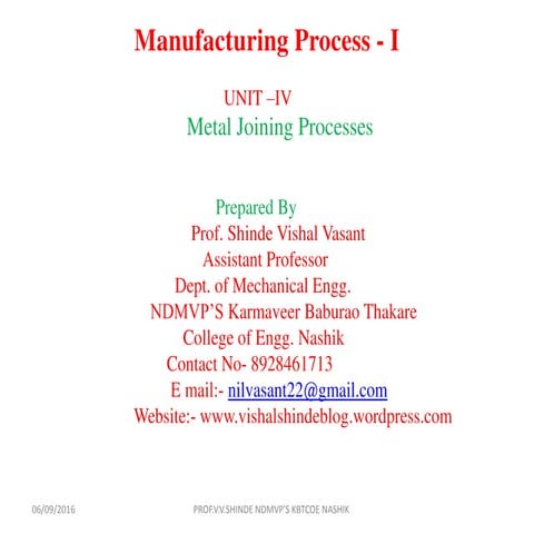 Metal Joining Processes