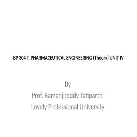 Unit IV Drying pharmacy council of india