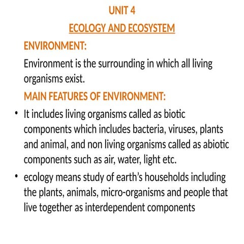 Components of an Ecosystem - Classroom Observation (flow) for 7th ...